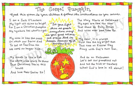The Gospel Pumpkin Free Printable Happy Home Fairy