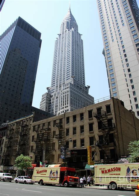 Street Scene With Chrysler Building Photograph By