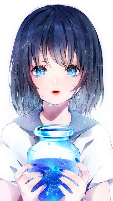 Cute Anime Girl Crying