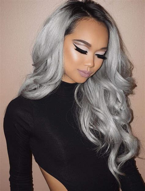 Grey hair is inevitable, but it comes earlier for some than others. 13 Grey Hair Color Ideas to Try - Page 2 of 13 - Ninja Cosmico