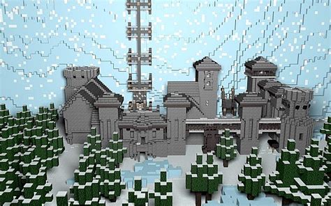 Game Of Thrones Castle Black And The Wall Minecraft Map