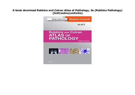 E Book Download Robbins And Cotran Atlas Of Pathology 3e Robbins Pa