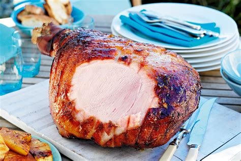 you ll love the smoky flavour the barbecue gives this sweet sticky glazed ham best christmas