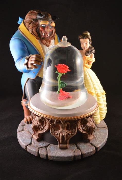 Beauty And The Beast Enchanted Rose Snow Globe Snow Globes Disney