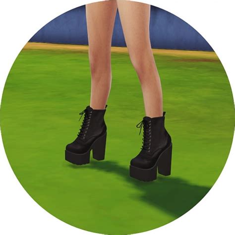 Sims4 Marigold Chunky Combat Boots • Sims 4 Downloads