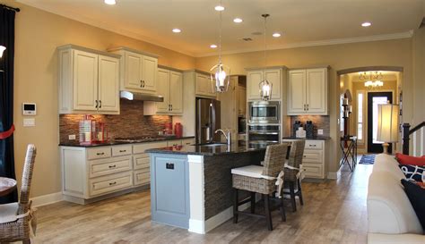 The flooring then should provide contrasting color. Choose flooring that complements cabinet color - Burrows Cabinets - central Texas builder-direct ...