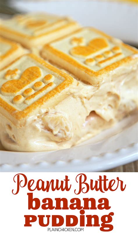 Spread the peanut butter mixture on four slices of bread and cover with banana slices. Peanut Butter Banana Pudding | Plain Chicken®