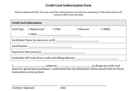 A credit card authorization key is a code that is required to finalize a credit card transaction. Credit Card Authorization Form PDF Download - Aashe