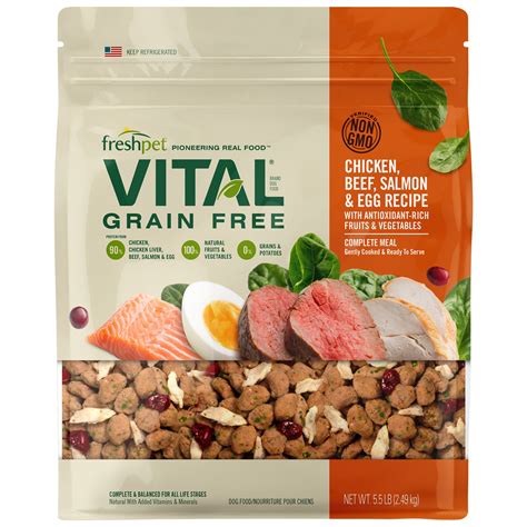 You might have realized so far that there is a lot of dog food based on salmon. Freshpet Vital Complete Meals Chicken, Beef, Salmon & Egg ...