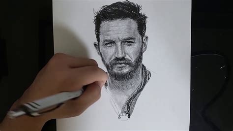 Drawing Tom Hardy Time Laps Youtube