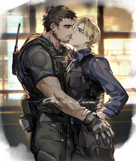 Leon S Kennedy And Chris Redfield Resident Evil And More Drawn By E H Danbooru