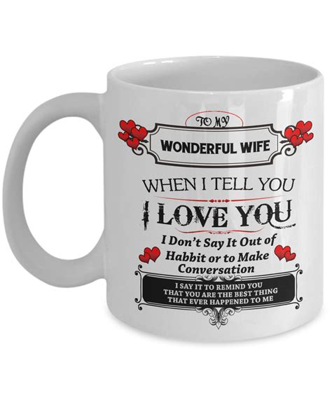 Valentines Day T Idea For Wife Romantic Valentines Day Novelty Mug For Birthdays Wedding