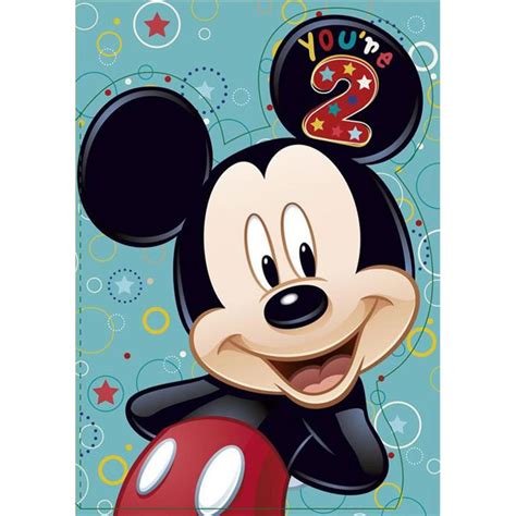 2nd Birthday Disney Mickey Mouse Birthday Card 25455549 Character