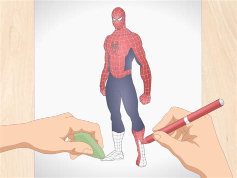 Cómo Dibujar Al Hombre Araña Con Imágenes Wikihow