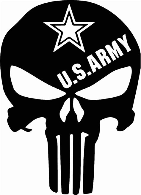 Punisher Skull Army Decal Punisher Skull Vinyl Decals Punisher