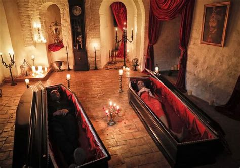 Inside Dracula Castle Romania 2 Canadians To Sleep In Coffins At Draculas Castle The