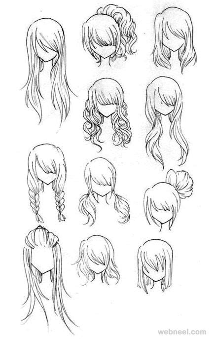 How To Draw Anime Tutorial With Beautiful Anime Character Drawings 25 Draw Anime Hair