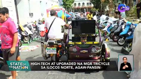 High Tech At Upgraded Na Mga Tricycle Sa Ilocos Norte Agaw Pansin