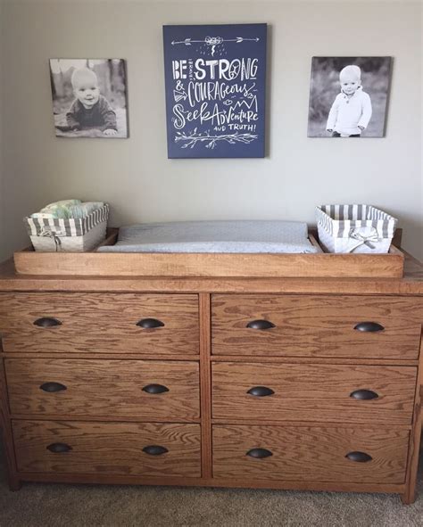 Dresser With Removable Changing Station Diy Changing Table Baby