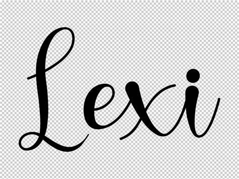 Lexi Name Svg Png Custom Name Clipart Svg Png Image Gold Name Etsy Canada