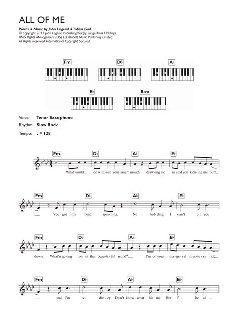 All Of Me Sheet Music Piano Easy All Of Me By Jon Schmidt Free Piano