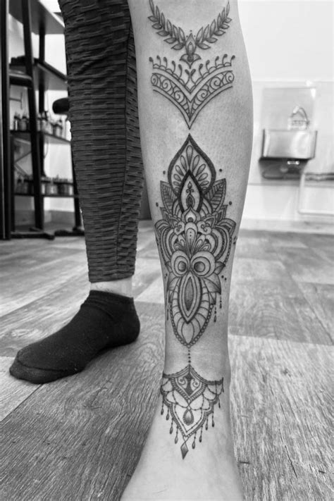 40 Shin Tattoos Youll Want To Copy For Inspiration In 2022 Shin
