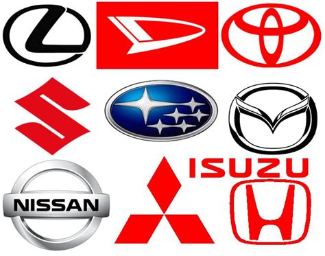Japanese Car Logos Subaru Toyota Honda And More