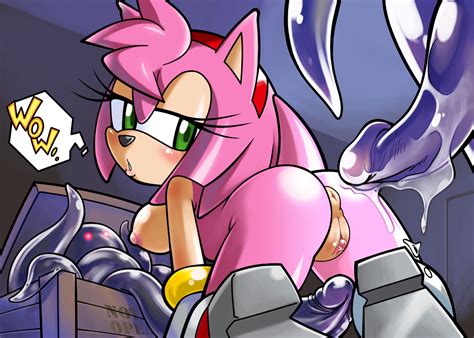 Rule 34 Amy Rose Anthro Anus Areola Ass Blush Breasts