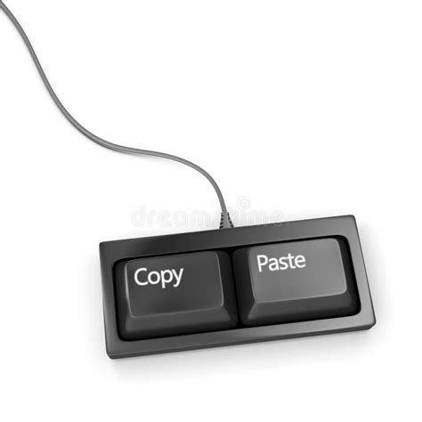 Copy Paste Keyboard Plagiarist Tool Stock Illustration Illustration