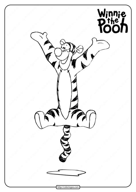 Tigger And Winnie The Pooh Coloring Pages