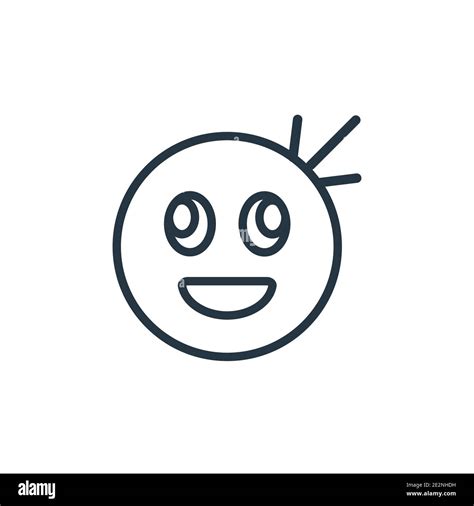 Imagine Emoji Outline Vector Icon Thin Line Black Imagine Emoji Icon