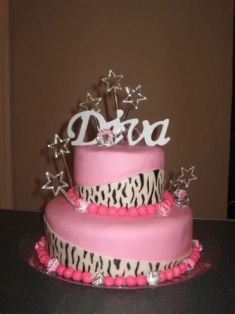 Diva Birthday Party Ideas Diva Birthday Cake Diva Birthday Cakes New