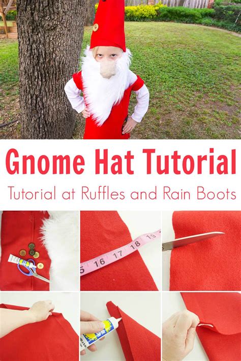 This Gnome Hat For Kids Is No Sew And Adorable Gnome Hat Garden