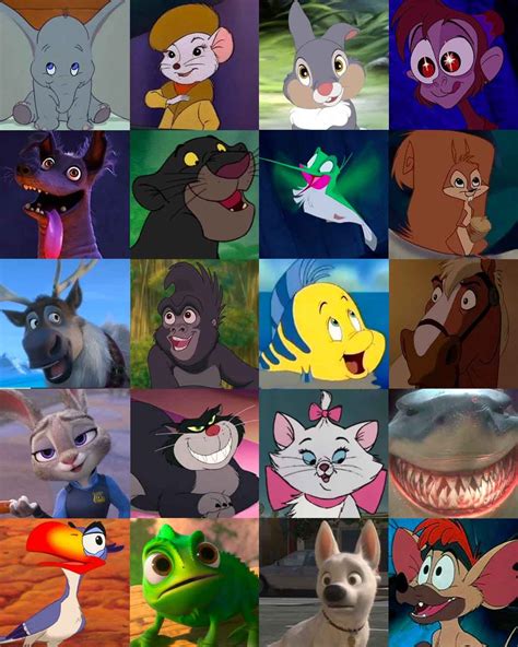 Disney Animal Collage Disney Animals Disney Animals