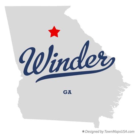 Map Of Winder Ga Georgia