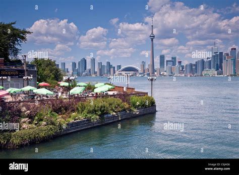 City Lake Front Of Downtown Toronto Skyline Panorama Viewlake Ontario