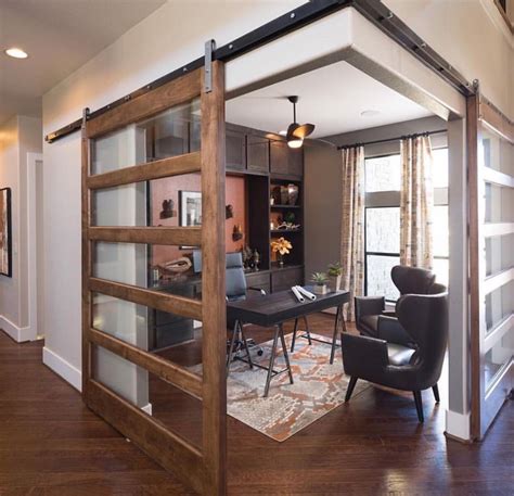 Maybe you would like to learn more about one of these? Corner barn doors with modern glass | Dream house decor ...