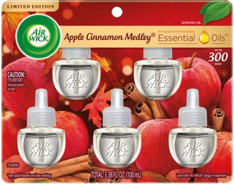 Air Wick Plug In Scented Oil Refill Apple Cinnamon Medley Air