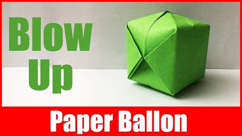 How To Make Paper Balloon That Blows Up Diy Water Bomb Ball