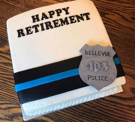 Police Retirement Cake Retirement Cakes Police Birthday Cakes