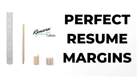 how to perfectly format your resume margins youtube