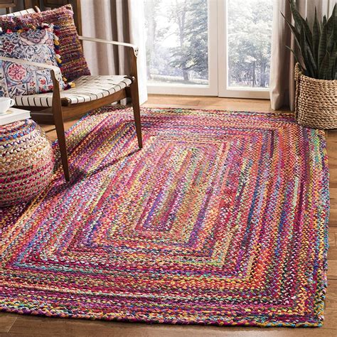 Safavieh Braided Collection Bohemian Cotton Area Rug Best Colorful