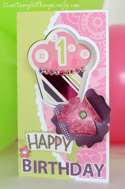 I Love Doing All Things Crafty Diy Party Hat Birthday Card And 3d