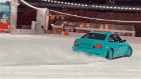 Car Drifting On Busy City Streets 