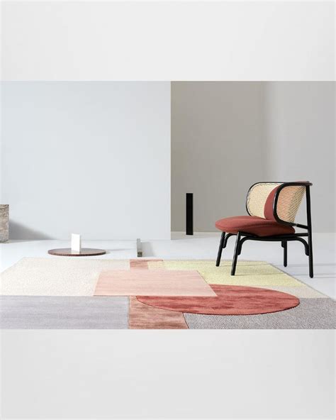Gebrüder Thonet Vienna Around Colors Rug Pink By Paola Pastorini For