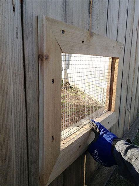 Here are more examples of people who build fence windows for their pups. 25 Best Cheap Backyard Fencing Ideas for dogs 35 | Diy ...