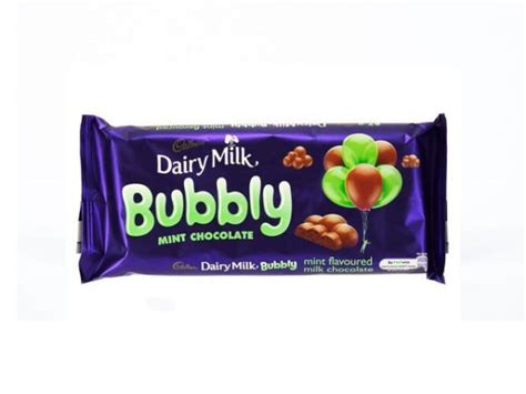 Cadbury Dairy Milk Bubbly Mint Various Sizes