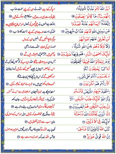 Surah Al Mujadilah Urdu1 Quran O Sunnat