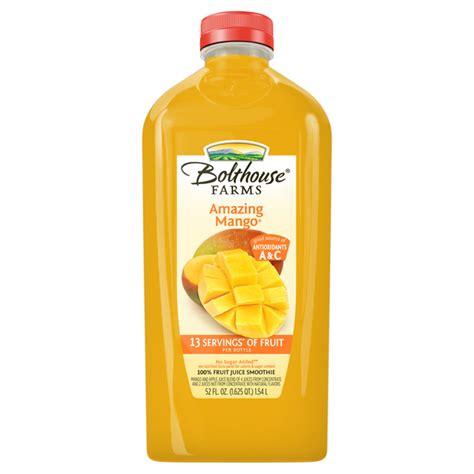 Save On Bolthouse Farms Amazing Mango 100 Fruit Juice Smoothie Fresh