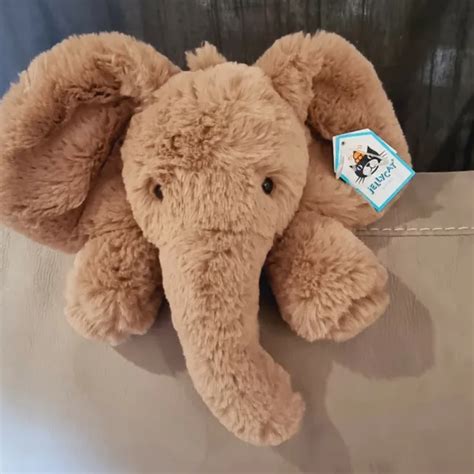 Jellycat Smudge Elephant New Soft Toy Medium Bnwt P12 Soft Toy New £69